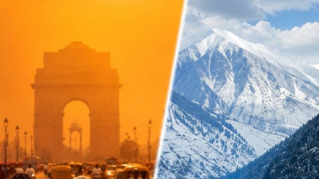 IMD Forecast: North India में Heatwave का कहर, Himachal और Kashmir में Snowfall से बदला मौसम