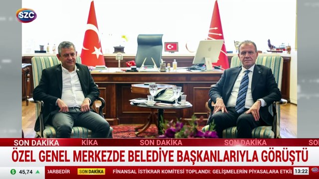 Özgür Özel belediye başkanlarıyla bir araya geldi