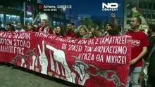 Protest w Atenach przed ambasadą Izraela