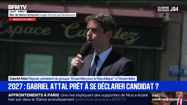 2027 : Gabriel Attal se déclare officiellement candidat à la présidentielle