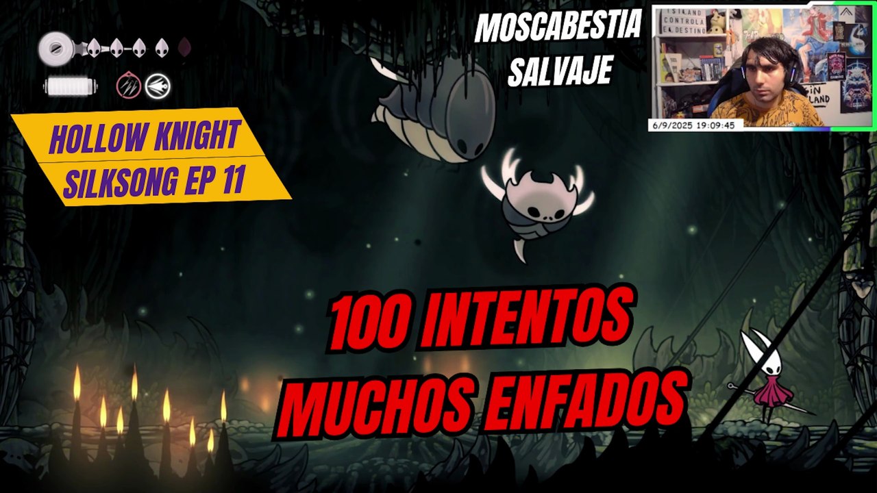 Hollow Knight Silksong 100 intentos vs Moscabestia Salvaje y Grandes Enfados  Ep 11