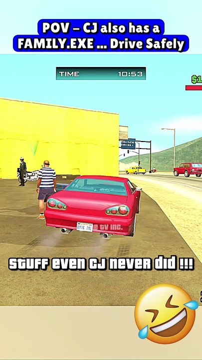 GTA San Andreas Funny Moment – POV - DRIVE_SAFE.exe ...😊💀🔥 | PC vs Console Meme (Part 412)