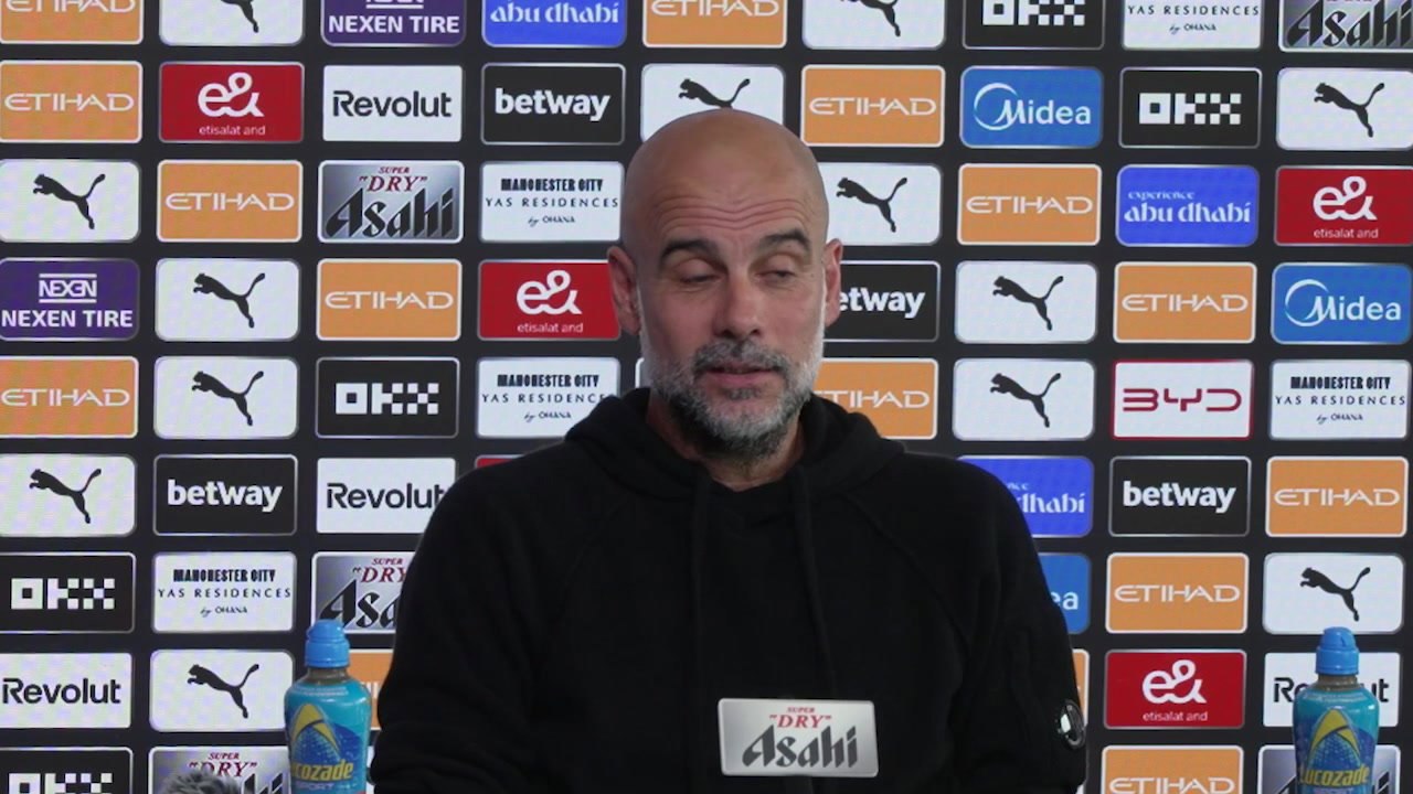 Pep on Carragher and Neville calling him best of all time and his message from Alex Ferguson