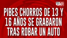 Pibes chorros se grabaron tras un robo y compartieron el video en las redes