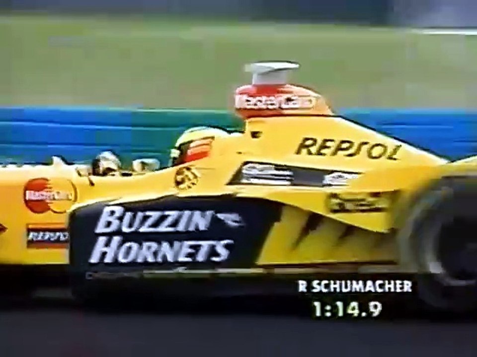 F1 – Ralf Schumacher (Jordan Mugen-Honda V10) laps in qualifying – France 1998