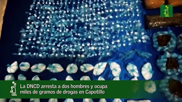 La DNCD arresta a dos hombres y ocupa miles de gramos de drogas en Capotillo