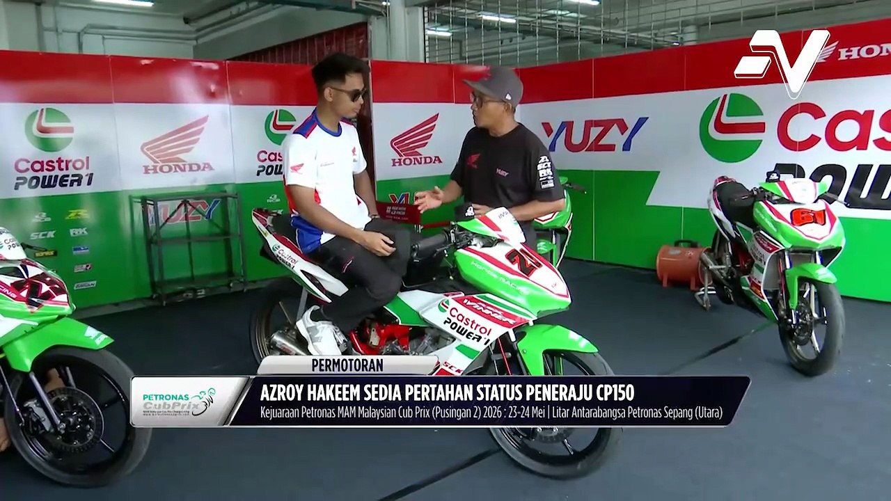 Azroy Hakeem Anuar sedia pertahankan podium yang dimenangi pada pusingan pertama Petronas CubPrix menjelang aksi di Sepang