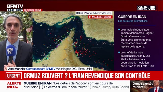 Guerre au Moyen-Orient: l’Iran veut garder le contrôle du détroit d’Ormuz, même en cas d’accord