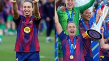 The moment Alexia Putellas lifted the Champions League trophy and made Barcelona history again