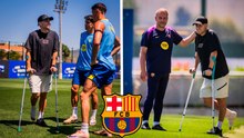 Jugadores del Barcelona animan a Fermín tras su operación que lo deja fuera del Mundial 2026