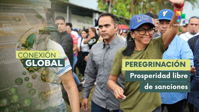 Pdta. (E) Rodríguez lidera peregrinación por una Venezuela sin sanciones