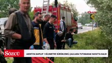 Akıntıya kapılıp 1 kilometre sürüklendi, çalılara tutunarak hayatta kaldı