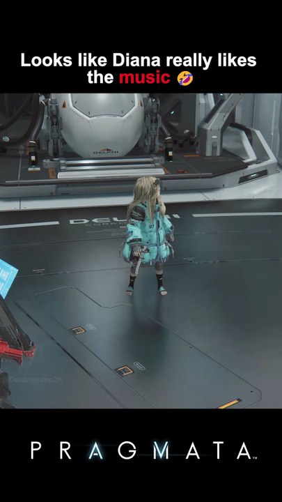 Diana really likes this music 🤣 #pragmata