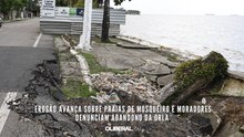 Erosão avança sobre praias de Mosqueiro e moradores denunciam abandono da orla