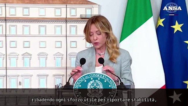 Meloni: Condanniamo violenze dei coloni e insediamenti israeliani