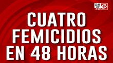 Crecen los casos: cuatro femicidios en 48 horas