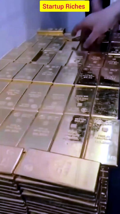 #GoldBars #LuxuryLifestyle #Billionaire #Money #GoldVault #StartupRiches