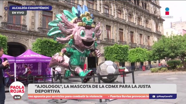 Ajologol , la mascota de la CDMX para la justa deportiva | De Pisa y Corre con Paola Rojas