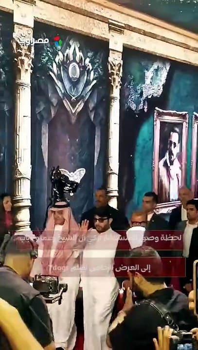 لحظة وصول المستشار تركي آل الشيخ وعمرو دياب إلى...