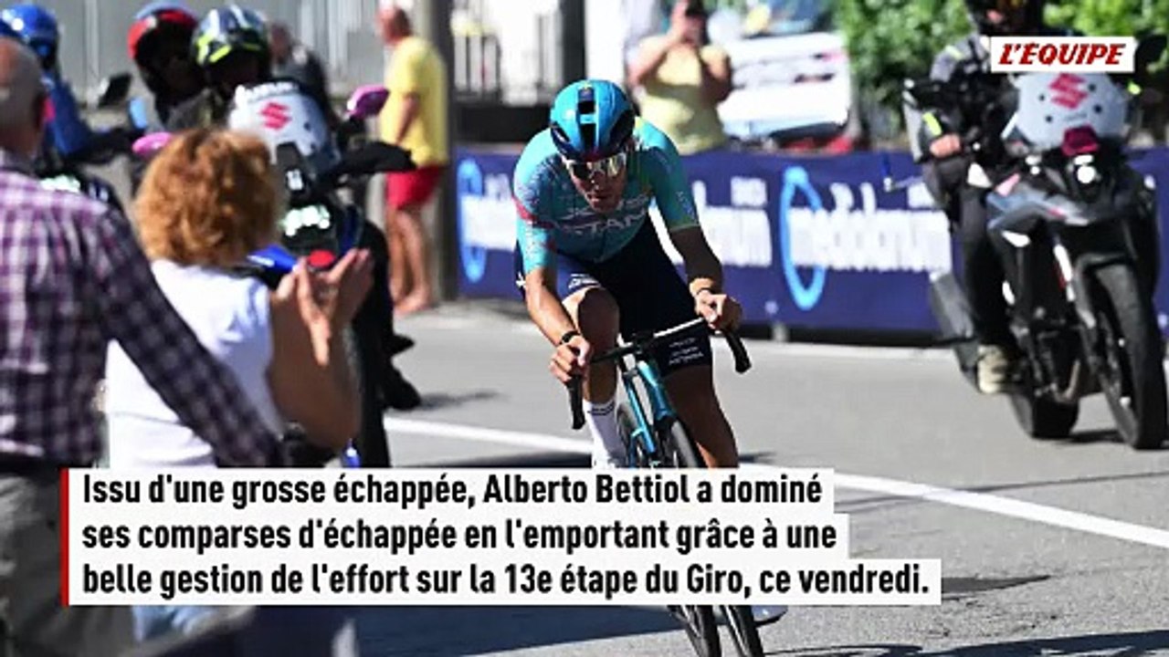Alberto Bettiol s'impose en solitaire sur la 13e étape du Giro - Cyclisme - Giro | SportAlDía