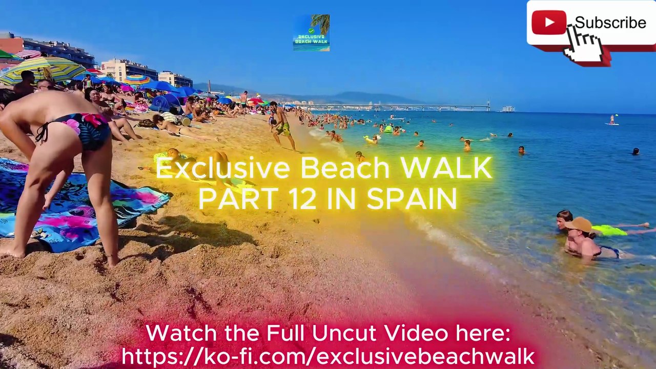 Exclusive Beach Walk in Barcelona Walk PART3 ES