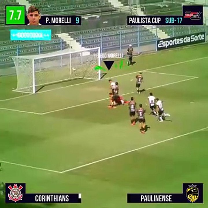 AVALIANDO PEDRO MORELLI VS PAULINENSE - PAULISTA CUP SUB 17 #corinthians #paulinense #nzoscore