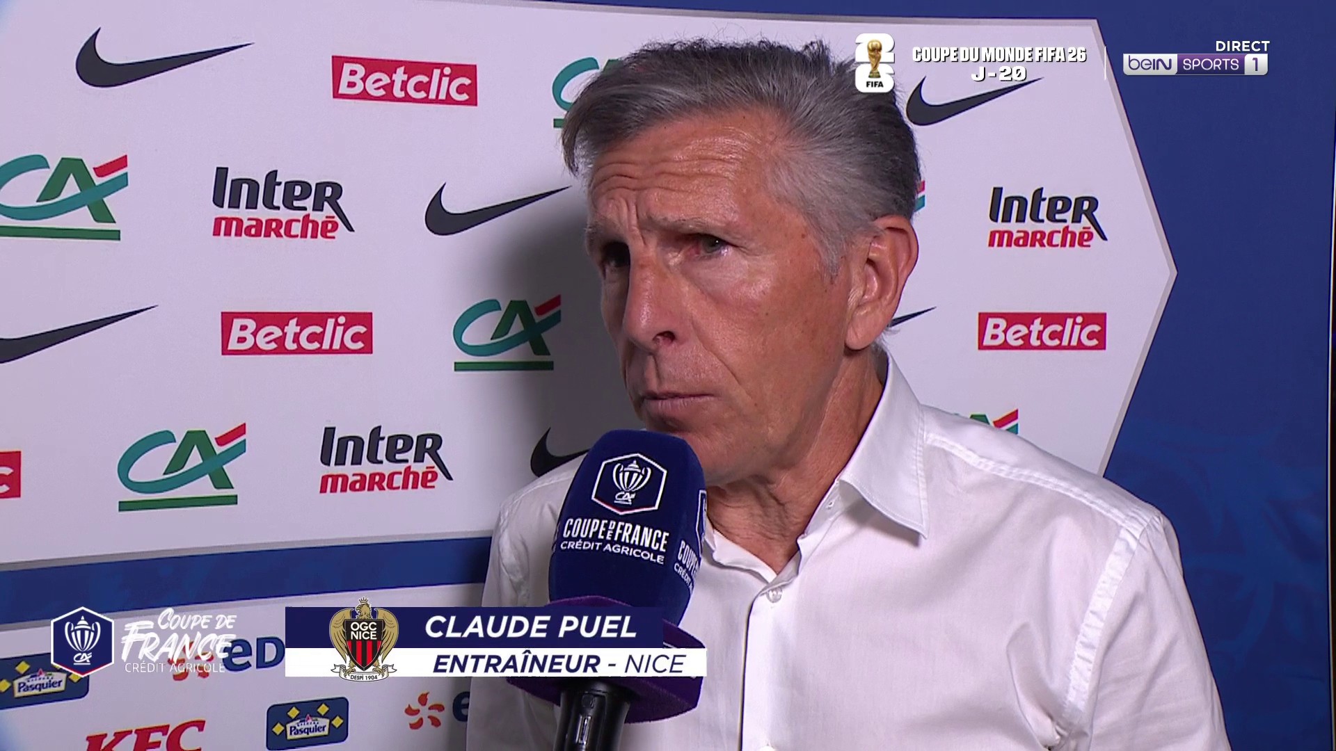 Claude Puel : "On n'a pas à rougir de notre prestation."