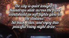 Rain on the Car | Cozy Night Drive Through City Lights for Sleep & Relaxation #rain #relax #deepsleep #trending #viral