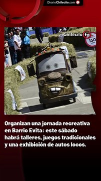 Organizan una jornada recreativa en Barrio Evita: este sábado habrá talleres, juegos tradicionales y una exhibición de autos locos.