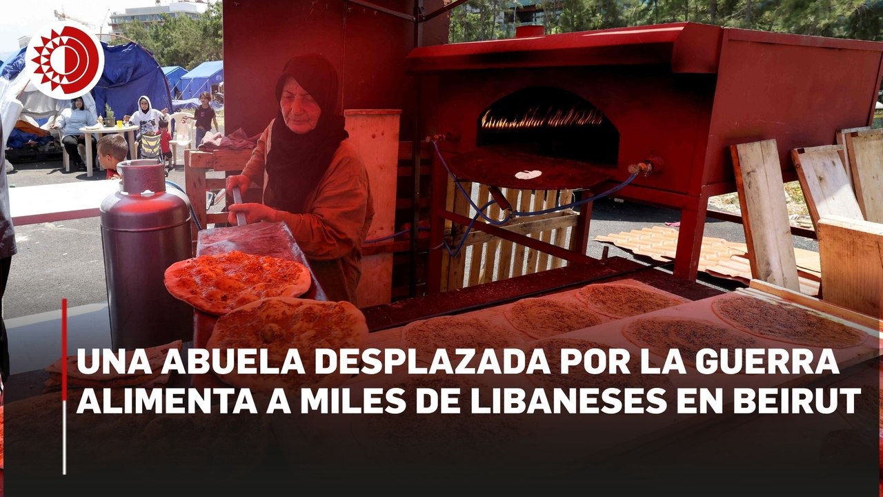 Una abuela desplazada por la guerra alimenta a miles de libaneses en Beirut