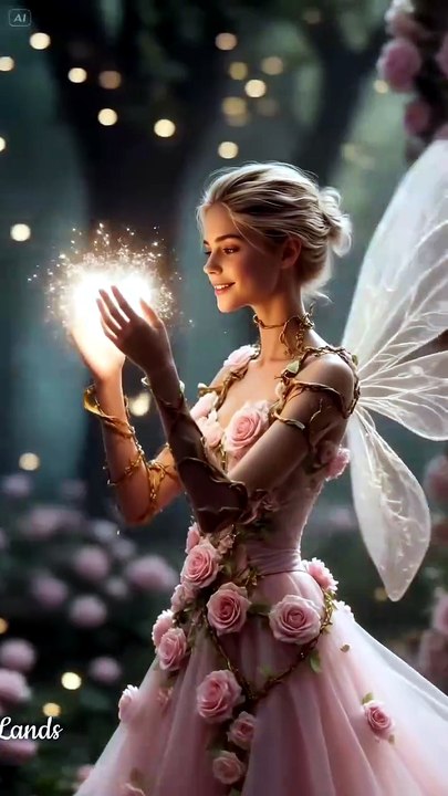 Tiny Fairy’s Secret Love Garden ✨🧚‍♀️ Glowing Hearts & Butterfly Magic 🌹💖