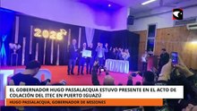 El gobernador Hugo Passalacqua estuvo presente en el Acto de Colación del ITEC en Puerto Iguazú