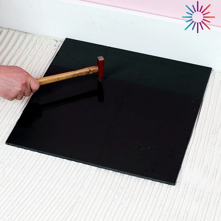 DIY broken tiles floor! 🙌💯