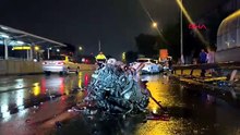 Bursa\'da korkunç kaza! Aracın motoru koptu: 1\'i ağır 2 yaralı