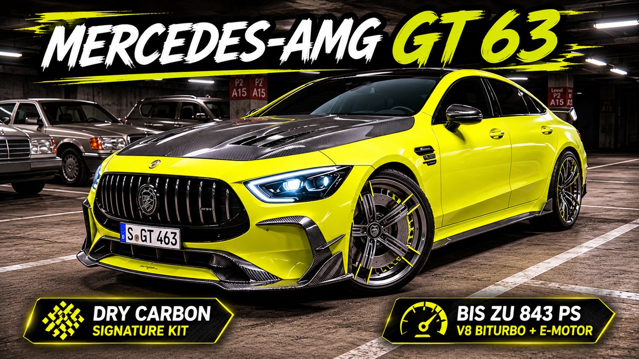 Mercedes-AMG GT 63 Facelift mit LARTE Signature Carbon-Kit
