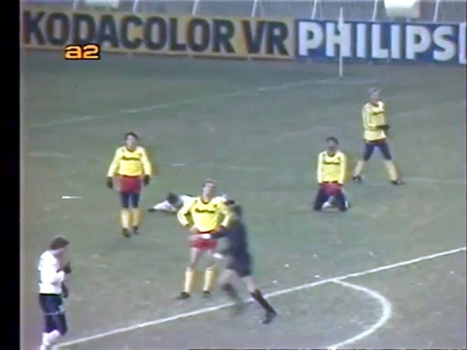 PARIS SG - LENS - 1986 - SAISON 1985/1986 -