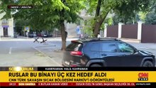 Ruslar bu binayı üç kez hedef aldı! CNN TÜRK savaşın sıcak bölgesi Harkiv’i görüntüledi.