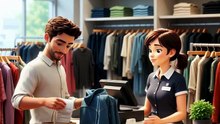 Returning a jacket: Simple English Conversation #english #learnenglish #shorts