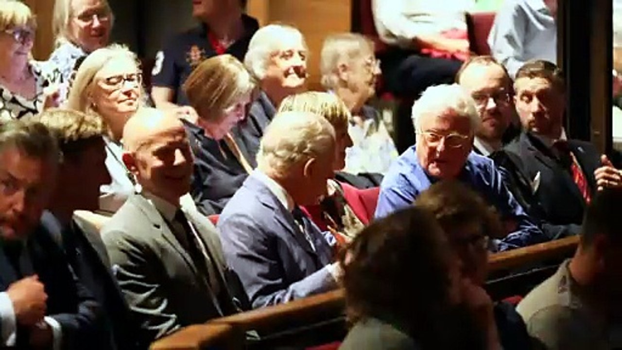 King Charles watches Shakespeare play and meets cast at RSC