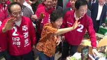박근혜, 대구 칠성시장 유세..."추경호, 좋은 정책 마련할 것" / YTN