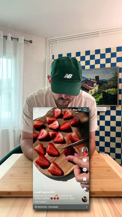 Tablette Fraise Chocolat 🍓 #feed #food #trendingfood