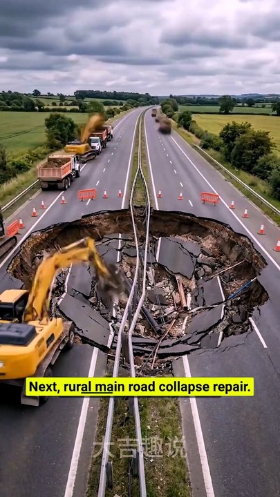 Three road collapses repaired the right way—built to last 10 years! 🚧⚙️ #RoadRepair #Engineering