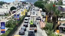 Bodrum’a 24 saatte 20 bin araç giriş yaptı