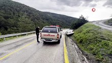 Kontrolden çıkan otomobil şarampole çarptı: 3 yaralı