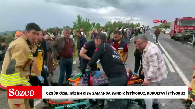 Manisa'da 5 aracın karıştığı zincirleme kaza: 8 yaralı