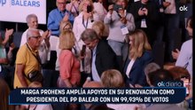 Marga Prohens amplía apoyos en su renovación como presidenta del PP balear con un 99,93% de votos