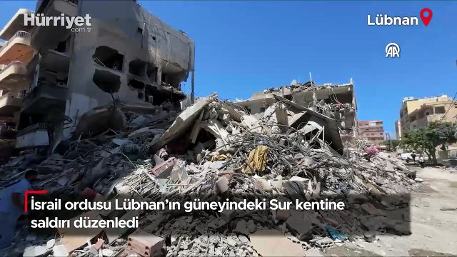 İsrail ordusu Lübnan'ın güneyindeki Sur kentine saldırı düzenledi
