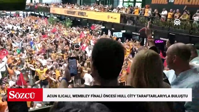 Hull City taraftarları Wembley'deki tarihi final öncesi Acun Ilıcalı ile buluştu