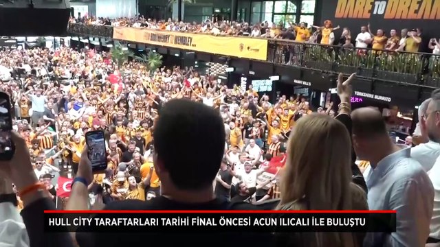 Hull City taraftarları Wembley'deki tarihi final öncesi Acun Ilıcalı ile buluştu