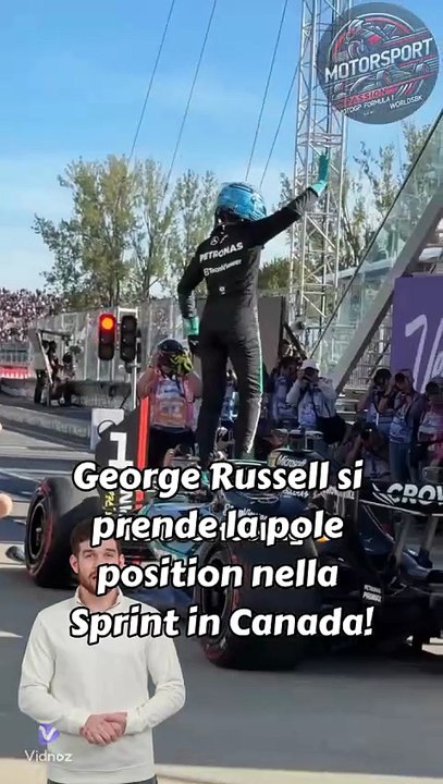 Russell in pole: "Ferrari e McLaren fanno paura!" 💪🏎️ #russell #canadiangp #f1